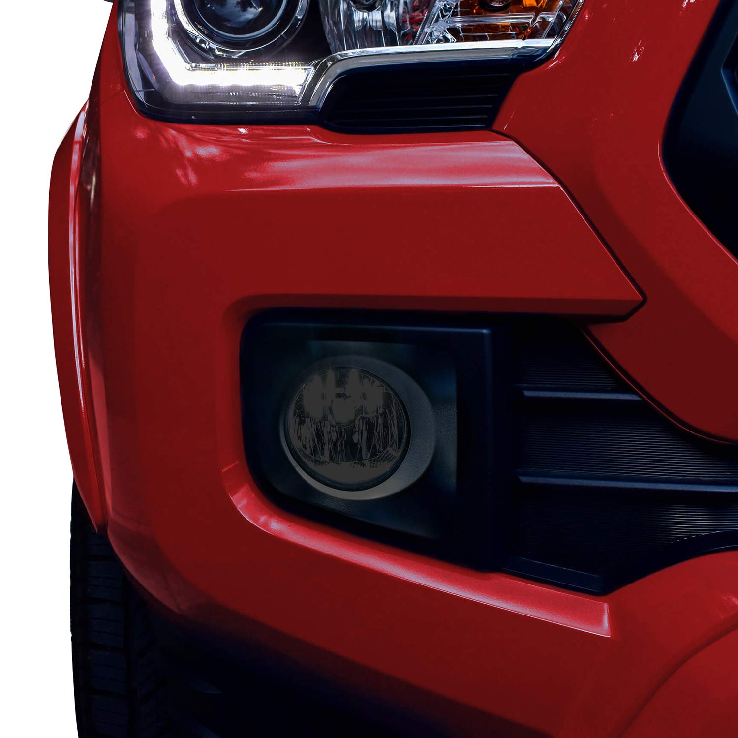 BOGAR TECH DESIGNS Fog Light Tint Kit Compatible with Toyota Tacoma 2016-2023, Dark Smoke