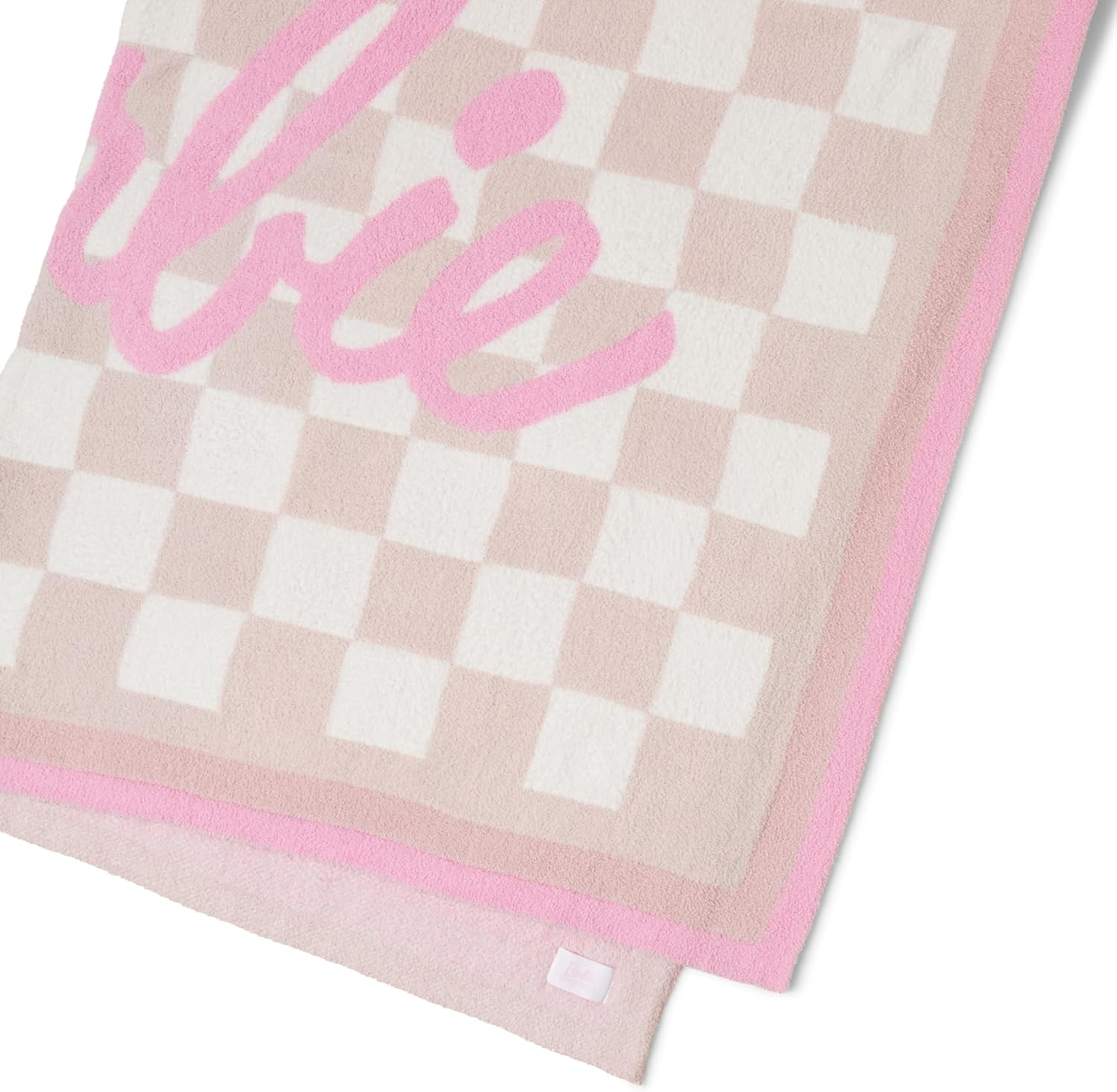 Barefoot Dreams® CozyChic® Barbie Checkered Throw, Barbie Pink Multi, 54"x72"