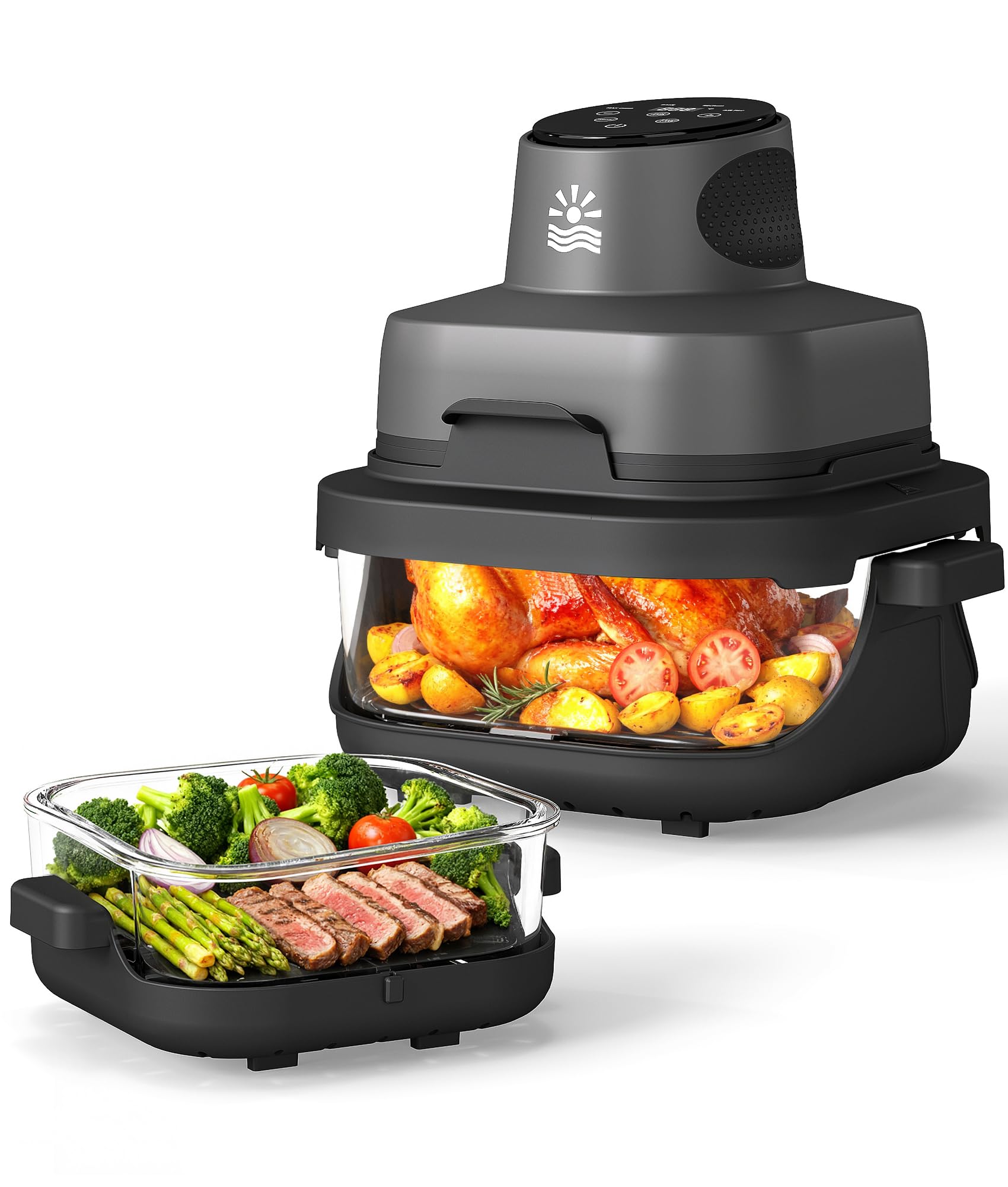 Rellytech Compact Glass Air Fryer