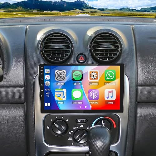 4+64G Double Din Car Stereo Radio Upgraded for 2002-2007 Jeep