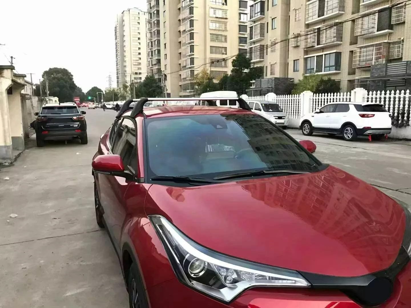 Upgrade Crossbar Cross Bar Roof Rail Rack Carrier Fits for Toyota C-HR CHR 2017-2021
