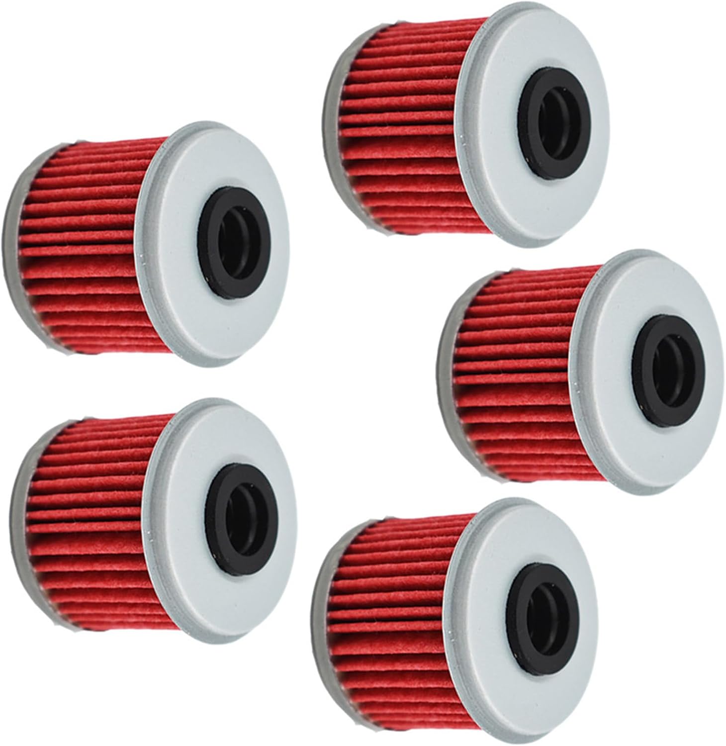 ALL-CARB 5 x Oil Filter Motorcycle Replacement for Honda CRF150RB TRX450R CRF250X CRF450X CRF250R CRF450R Replacement for TE310 TE250 TC250 TE310R TC250R TXC250 TXC250R