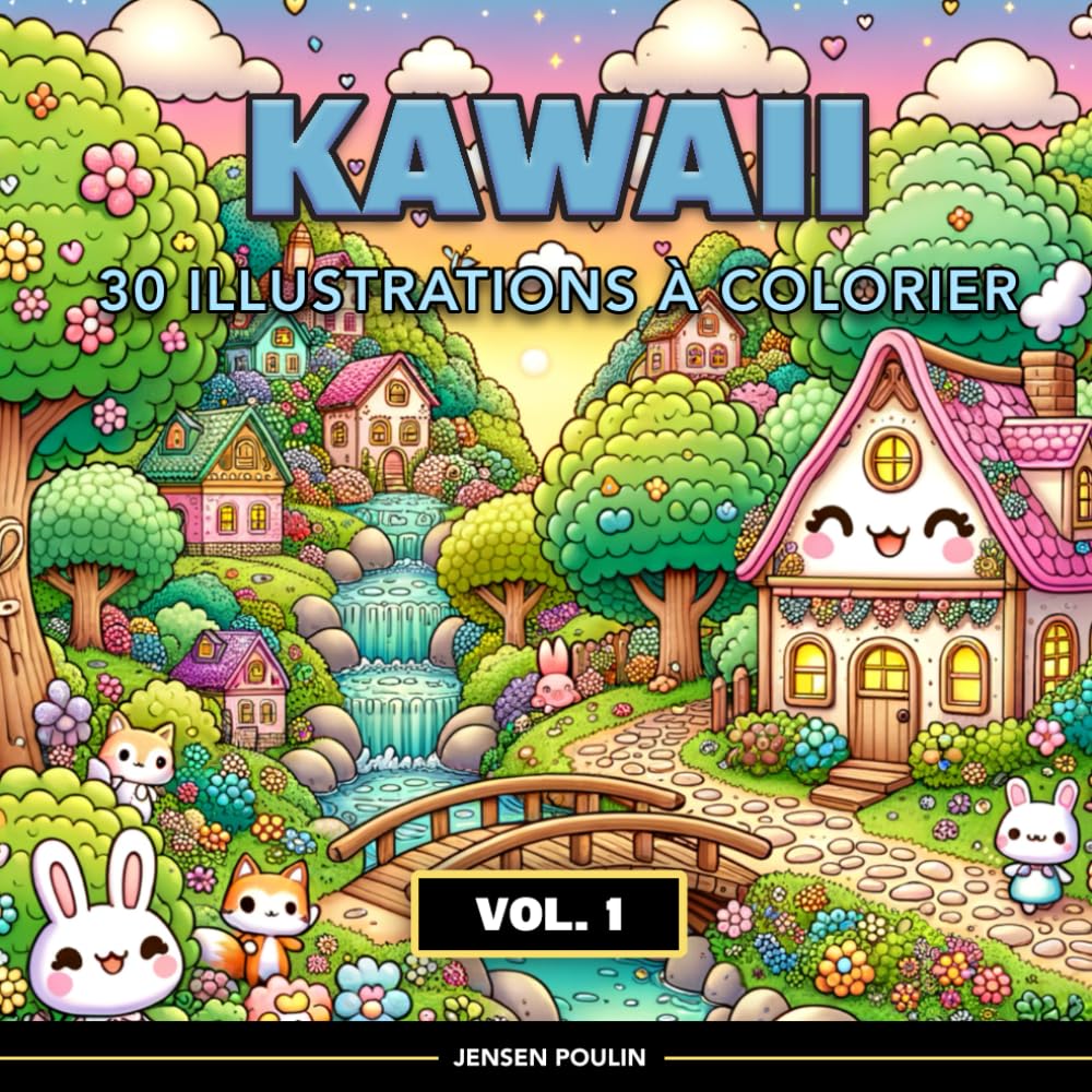 Le Livre à Colorier Kawaii: Magie et Sourires - Volume 1