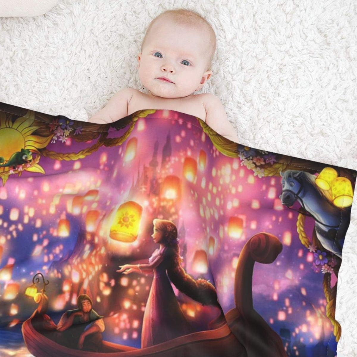 Amazon Co Jp 塔の上のラプンツェル 4 ベビーブランケット 保育園 大判 暖かい ブランケット 子供 キッズ用 通気性 保温性 出産祝い ベビー毛布 軽い 暖かい柔らかい ふわふわ 洗える 可愛い 赤ちゃん ブランケット101 76cm ベビー マタニティ