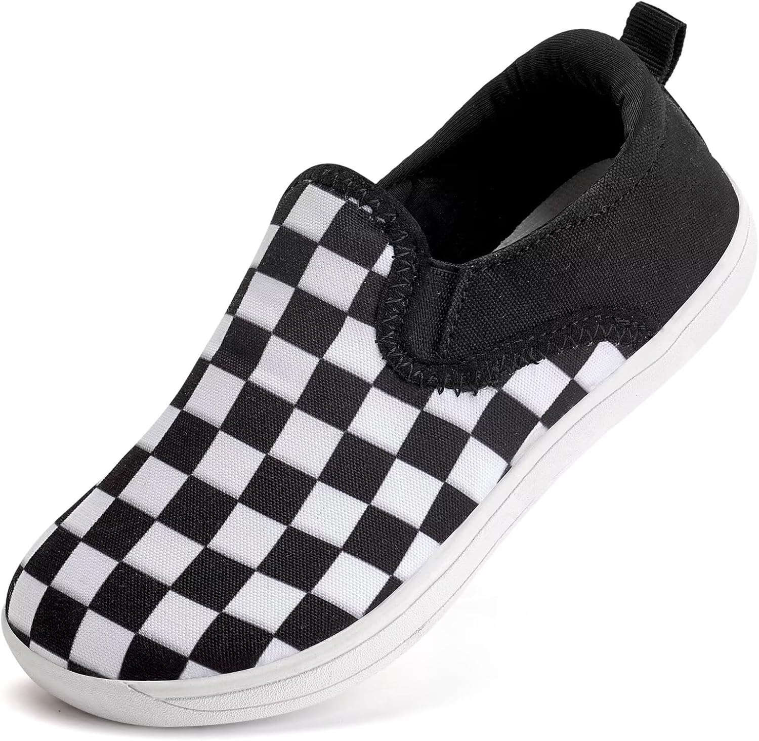 WateLves Toddler Little Kid Wide Barefoot Shoes Boys Girls Minimalist Slip On Sneakers Canvas Walking Shoes Fit Naturally Zero Drop Sole