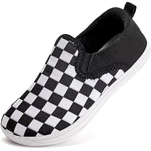 WateLves Toddler Little Kid Wide Barefoot Shoes Boys Girls Minimalist Slip On Sneakers Canvas Walking Shoes Fit Naturally Zero Drop Sole