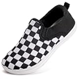 Toddler Little Kid Wide Barefoot Shoes Boys Girls Minimalist Slip On Sneakers Canvas Walking Shoes Fit Naturally Zero Drop Sole