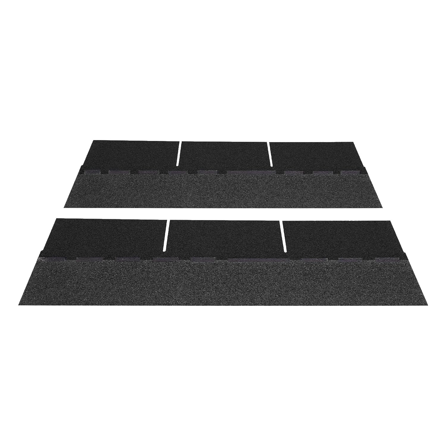 21 Pcs 0.1 inch Asphalt Roof Shingle, 39 x 13 inch Tile Repairing Self Adhesive Shed, Roof Asphalt Tile Facilitate Roof Repairing for Storage Shed, Architectural, Residential, Garage Roof, Black