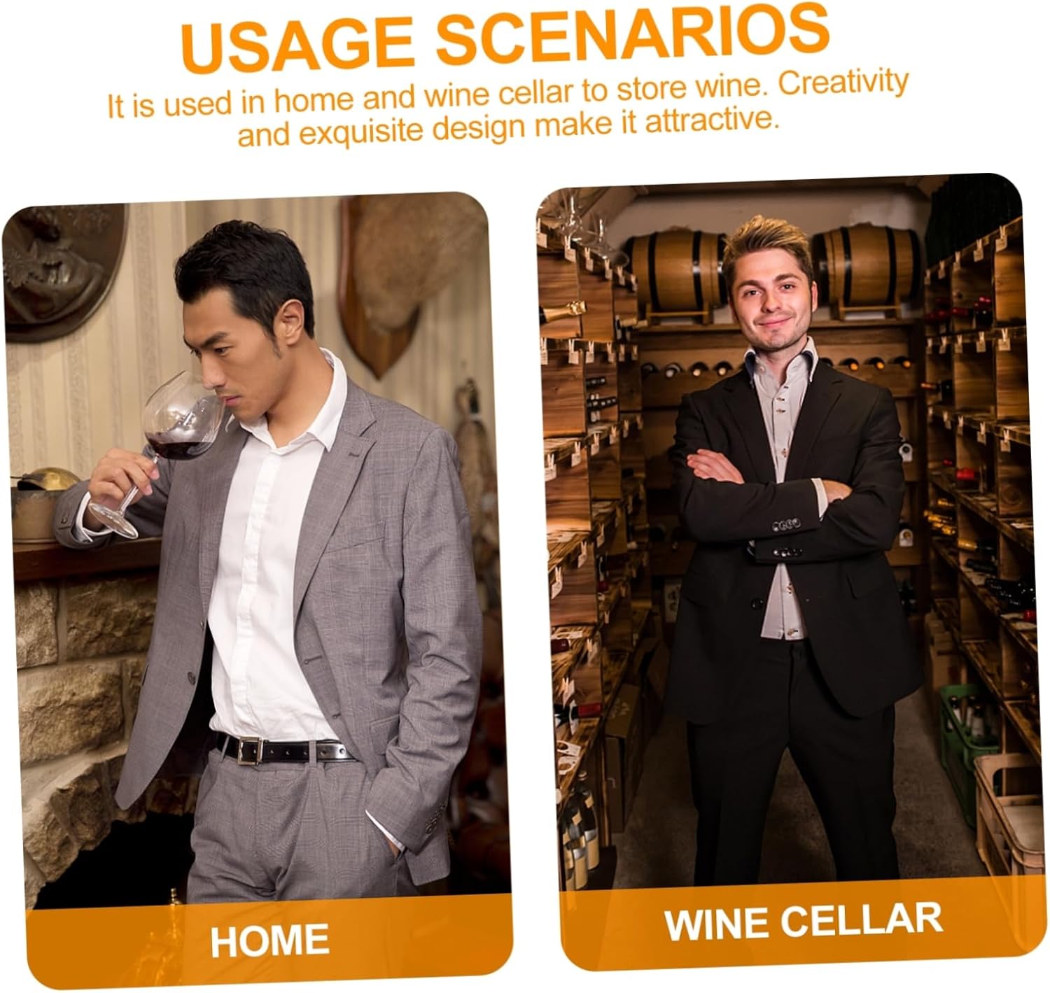 PRETYZOOM Wine Rack for Cabinet Solid Wood Wine Storage Shelf Bamboo Display Holder