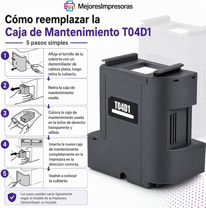 Caja de mantenimiento T04D1 para impresoras Epson EcoTank miniatura 5