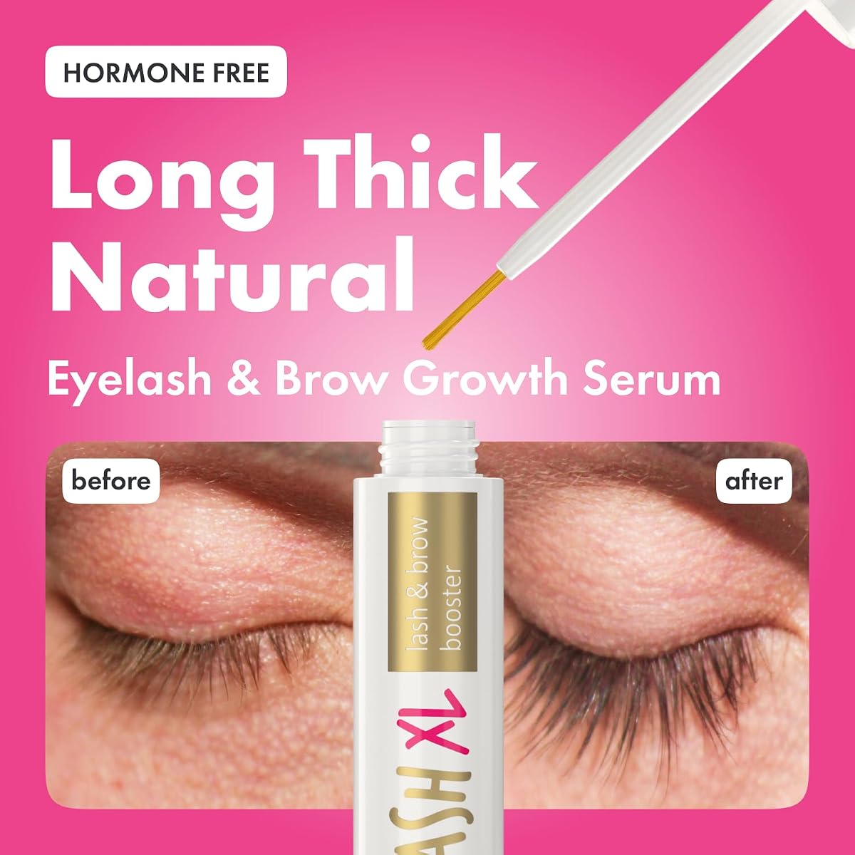 Toplash XL Lash and Brow Booster, Serum wzrostowe z wzmacniaczem rzęs i brwi, promuje silniejsze, grubsze i zdrowsze rzęsy dzięki botanikom i peptydom