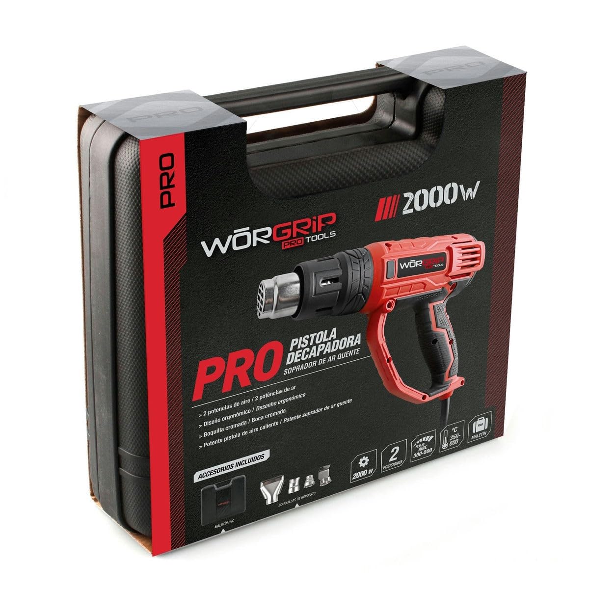 PISTOLA WORGRIP-PRO DECAPADORA 2000W.