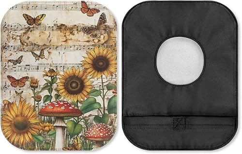 Miniatura 30 de Rnyleeg Bolsas de colostomía para mujer, 1 paquete de fundas de ostomía con cierre de flores de colibrí con cierre, suministros de ostomía Colibrí