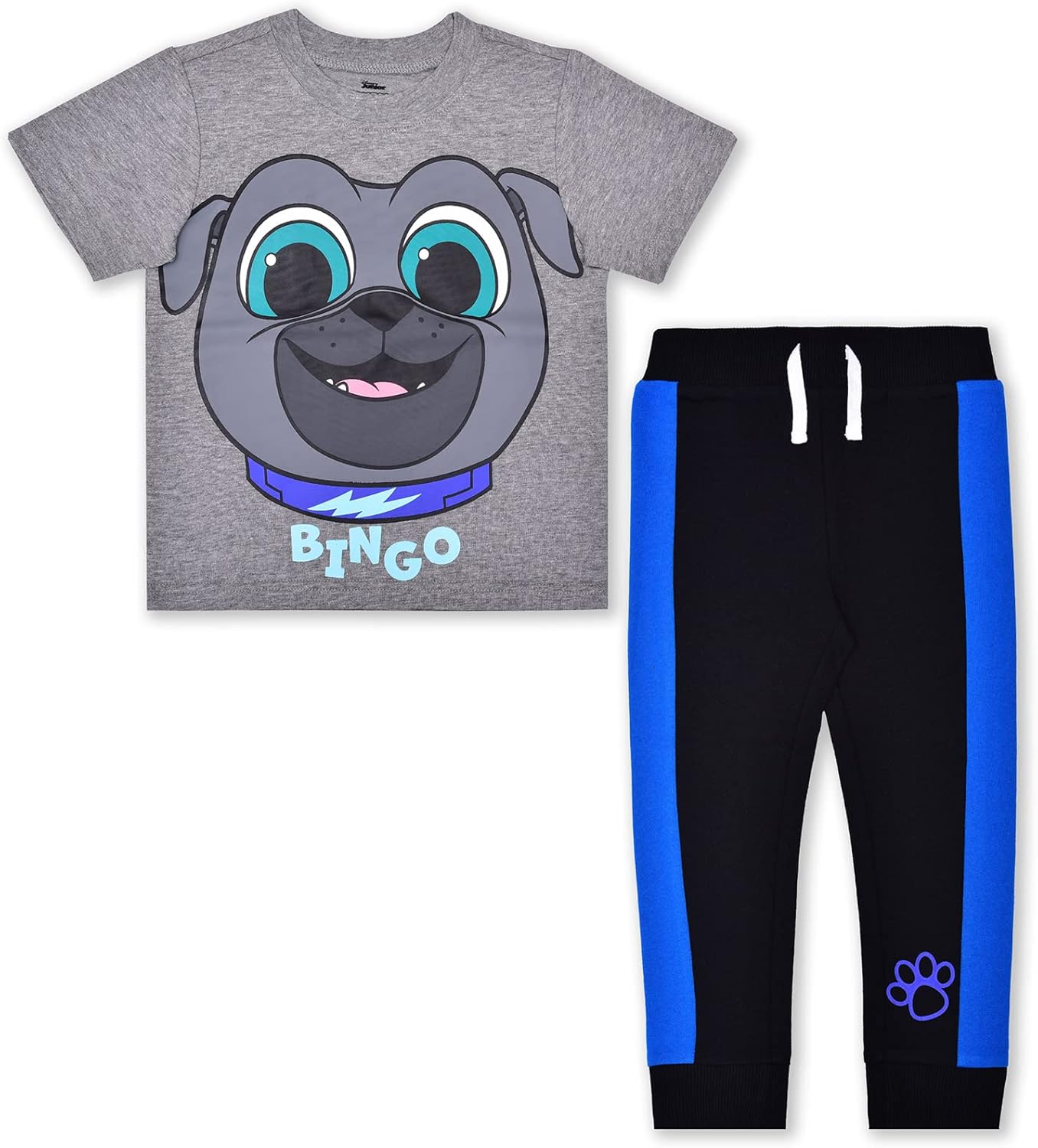 Disney Puppy Dog Pals - Conjunto de camiseta y pantalón deportivo para niños pequeños azul azul marinorojomarróngrisnegro