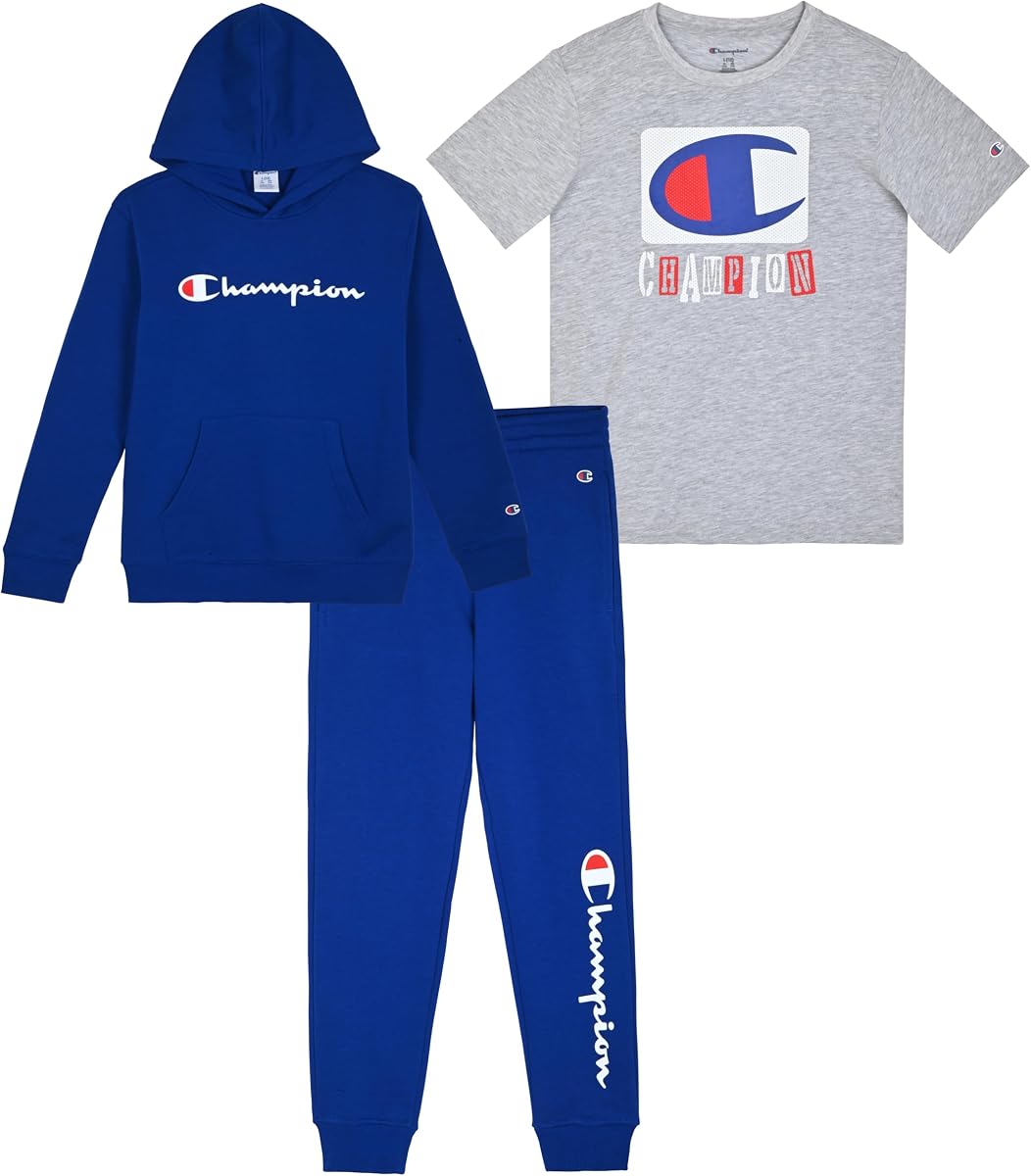 Conjunto de pantalón de chándal Champion de 3 piezas para niño