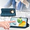 Mobile Phone Case for Honor Magic 6 Lite Premium Leather Case Foldable Flip Case Magnetic Card Slot Stand Function Protective Case for Honor Magic6 Lite Teal Green