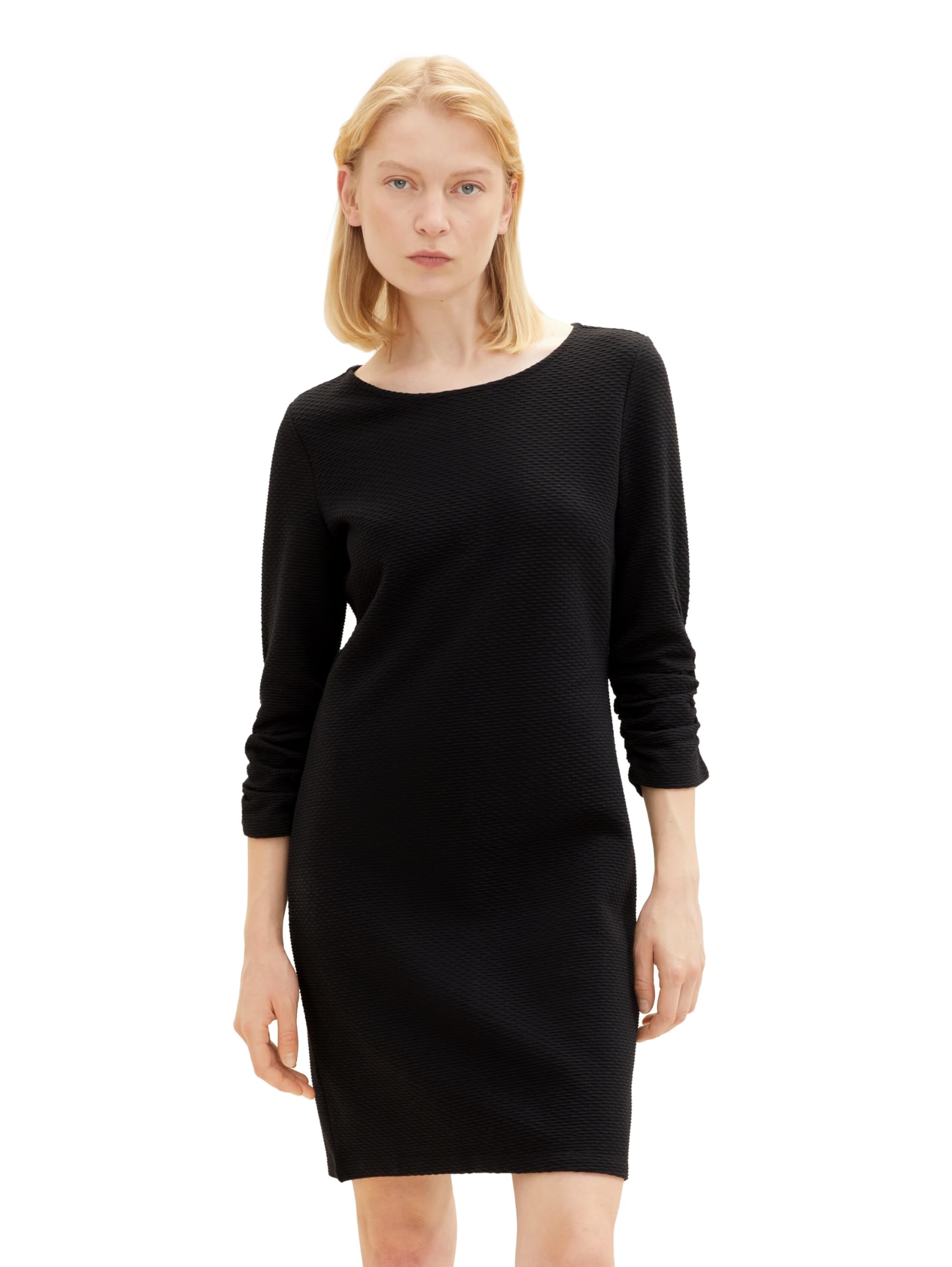 Tom Tailor Denim Women's Basic Dress with Ruffle Sleeves