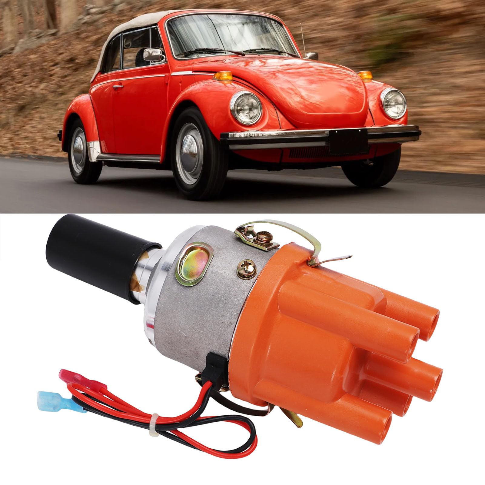 Distribuidor Electrónico, Reemplazo de Metal Resistente con Engranaje Avanzado de Acero Endurecido, para Ghia 1956-1974 Fastback Squareback 1966-1973 412 Thing 1973-1974