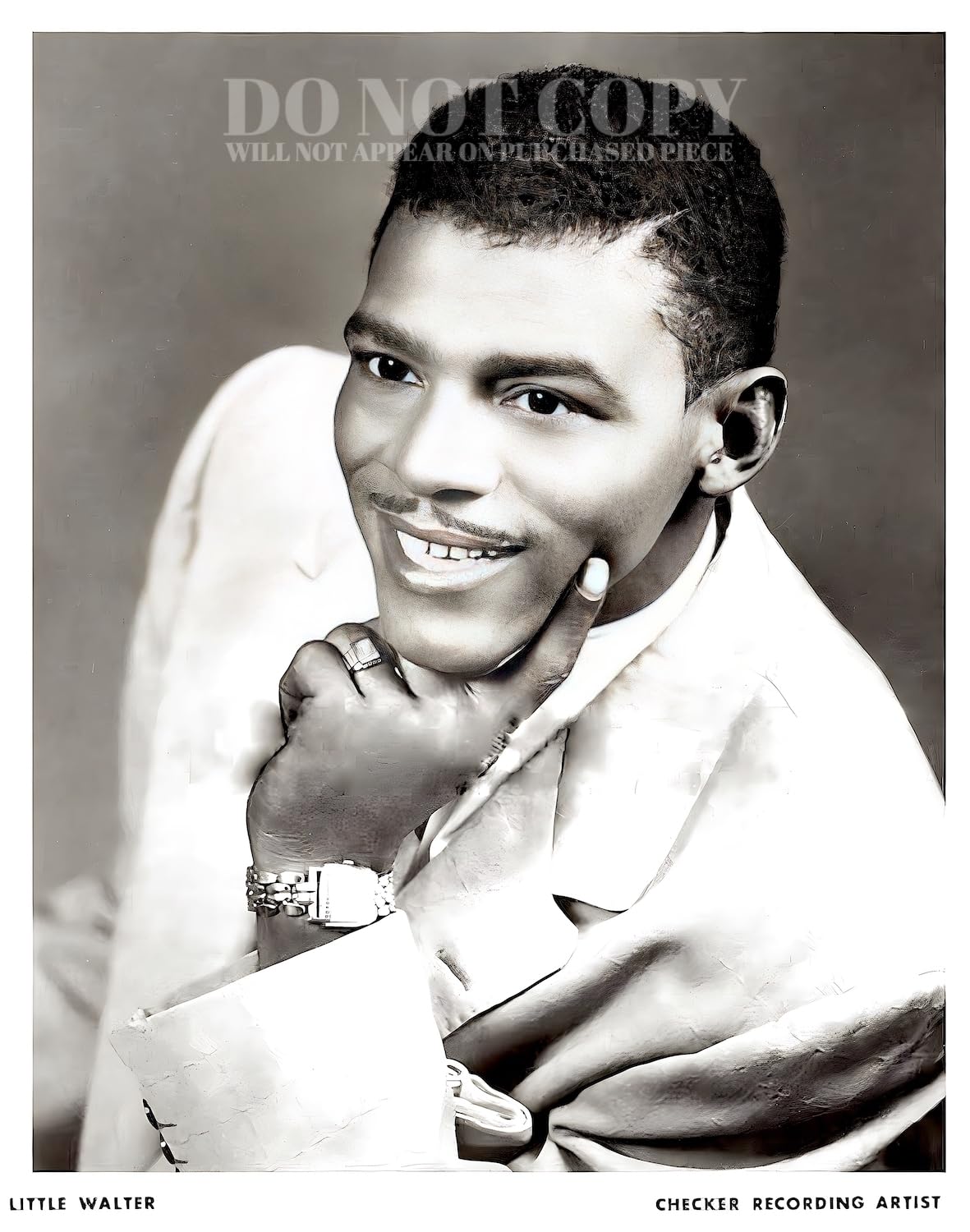 Foto de Little Walter de 8 x 10, decoración vintage para melómanos 2