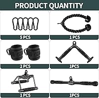 Vista 2 de Solid Cable Machine Attachment, Cable Attachments for Gym, Gym Cable Attachments, Cable Machine Attachments Set