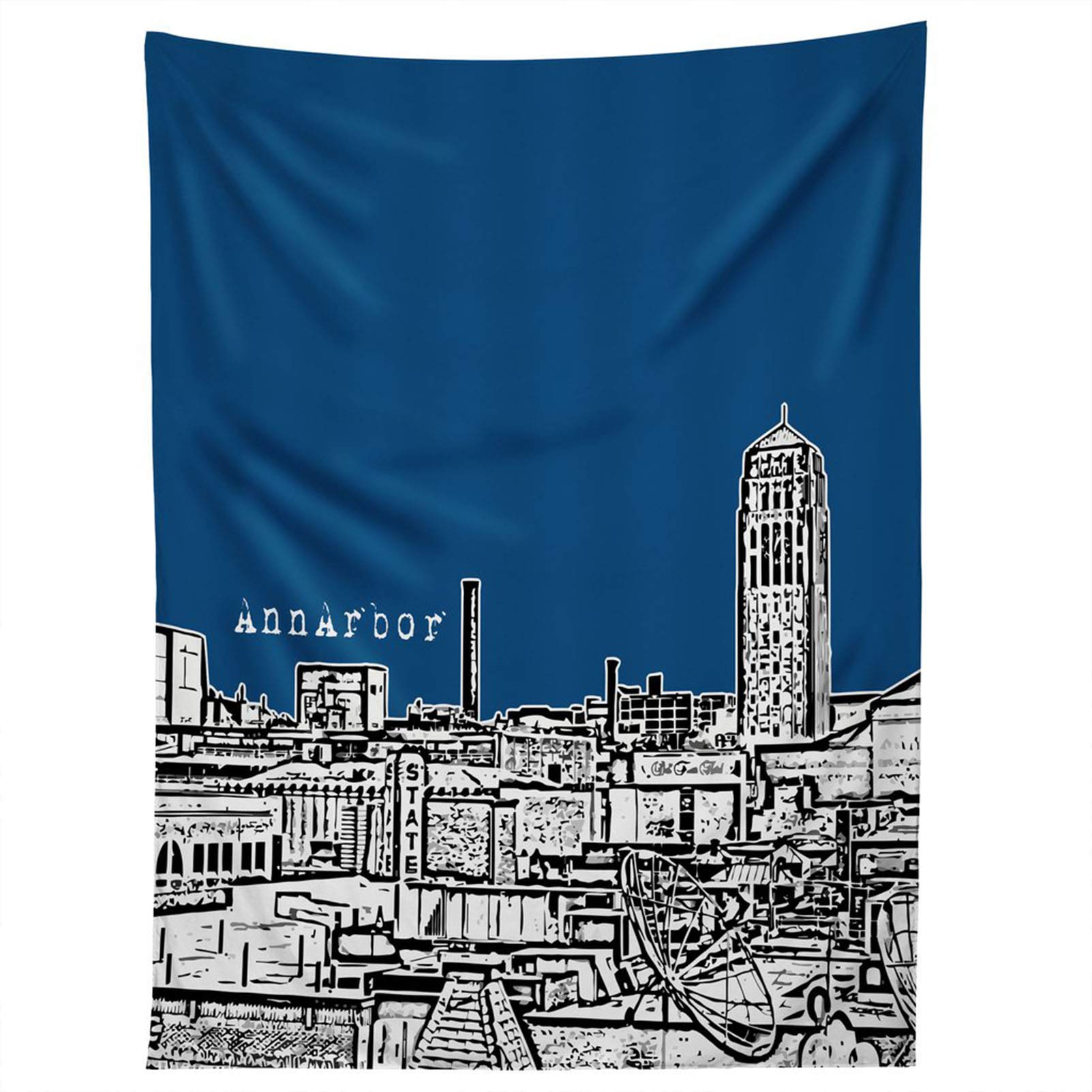 Tapestry Wall Hanging Ann Arbor Navy Tapestry Wall Tapestry Bedroom Decor Tapestries Decoration for Bedroom Home Wall Décor 60x51 Inches