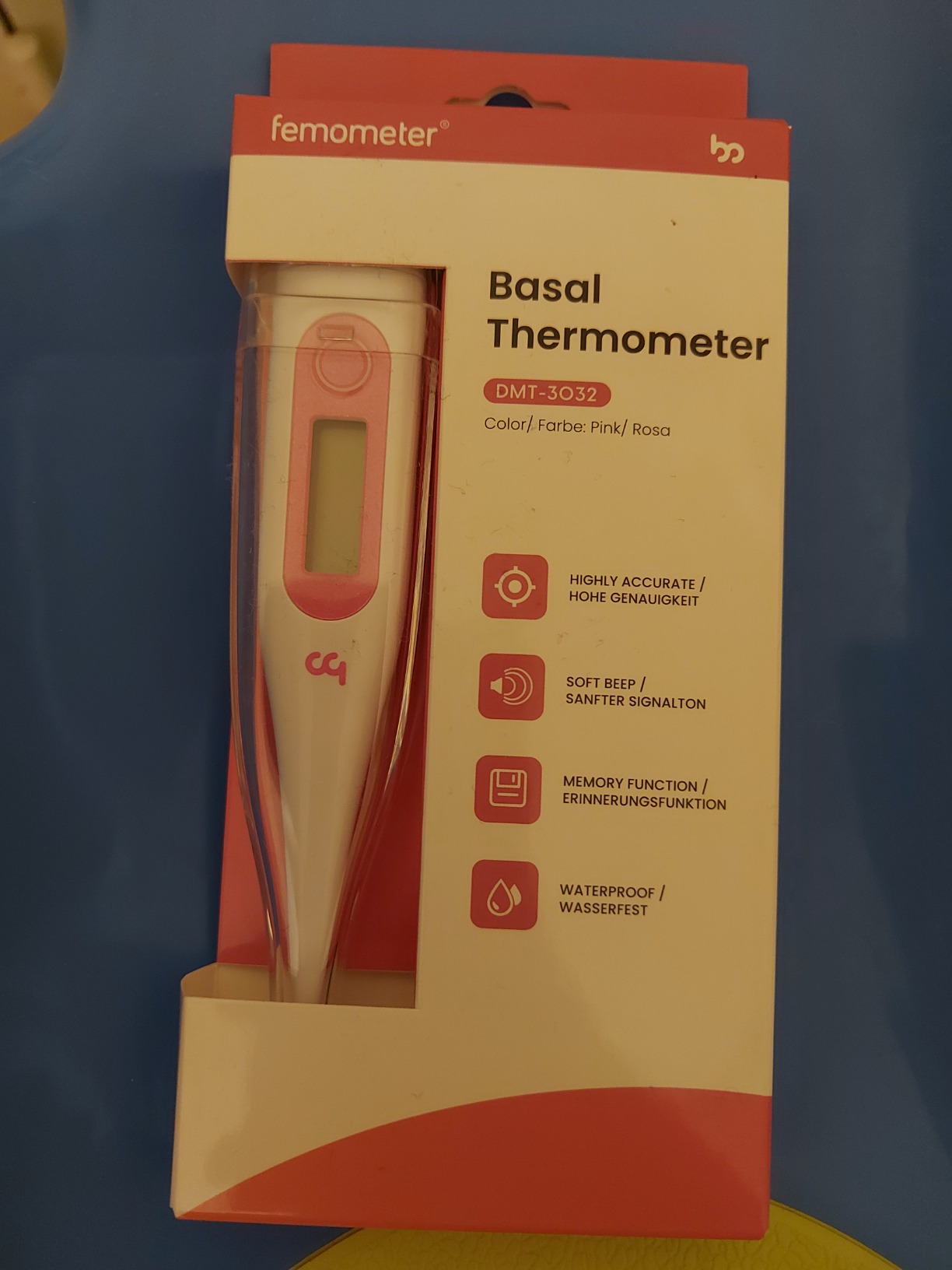Thermomètre Basal Bluetooth Femometer Vinca - Pour Suivre L'ovulation Et La Fertilité, Synchronisation Avec Appli IOS/Android