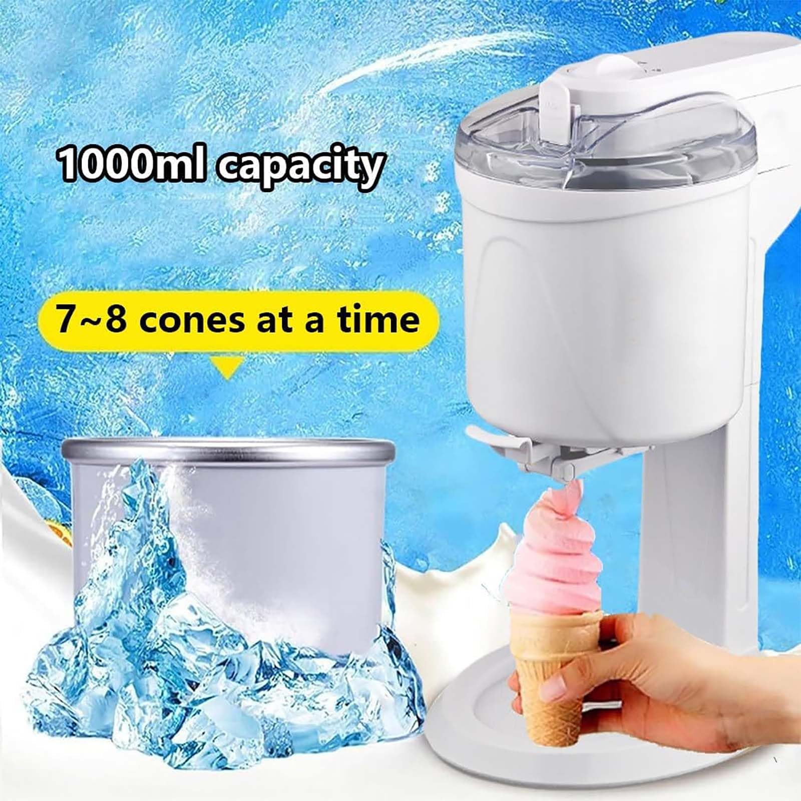 Macchine per Gelato, Rivestimento Rimovibile per Alimenti, Facili da Pulire, Controllo Manuale dei Pulsanti, per Gelato Fatto in casa, Sorbetto