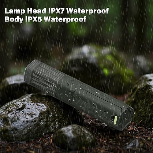 Miniatura 7 de Luz telescópica para campamento, linterna de campamento recargable de 10500 mAh con bolsa de almacenamiento, lámpara magnética regulable, luces de