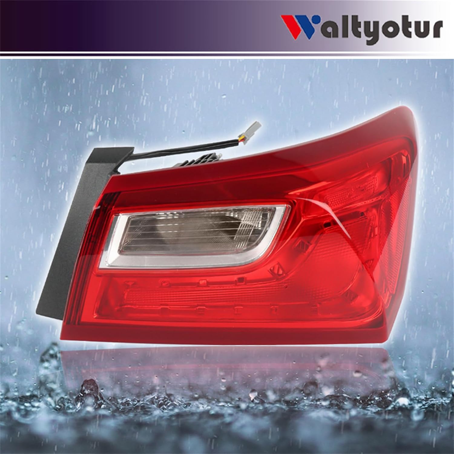 waltyotur Tail Lights Rear Reverse Light Accembly Replacement for 2016-2021 Malibu Passenger Right RH Side Halogen Replacement for GM2805122 84132377