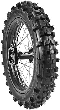 Trkimal 90/100-14 Rear Wheel Tire and Rim Inner Tube with 12mm Bearing Assembly For Dirt Pit Bike 90/100-1412mm inner bearing