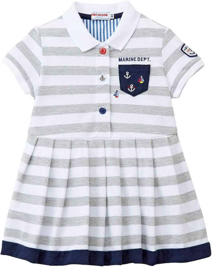 Amazon Co Jp Mikihouse One Piece 12 1903 457 Girl 80cm 130cm Grays Clothing Accessories