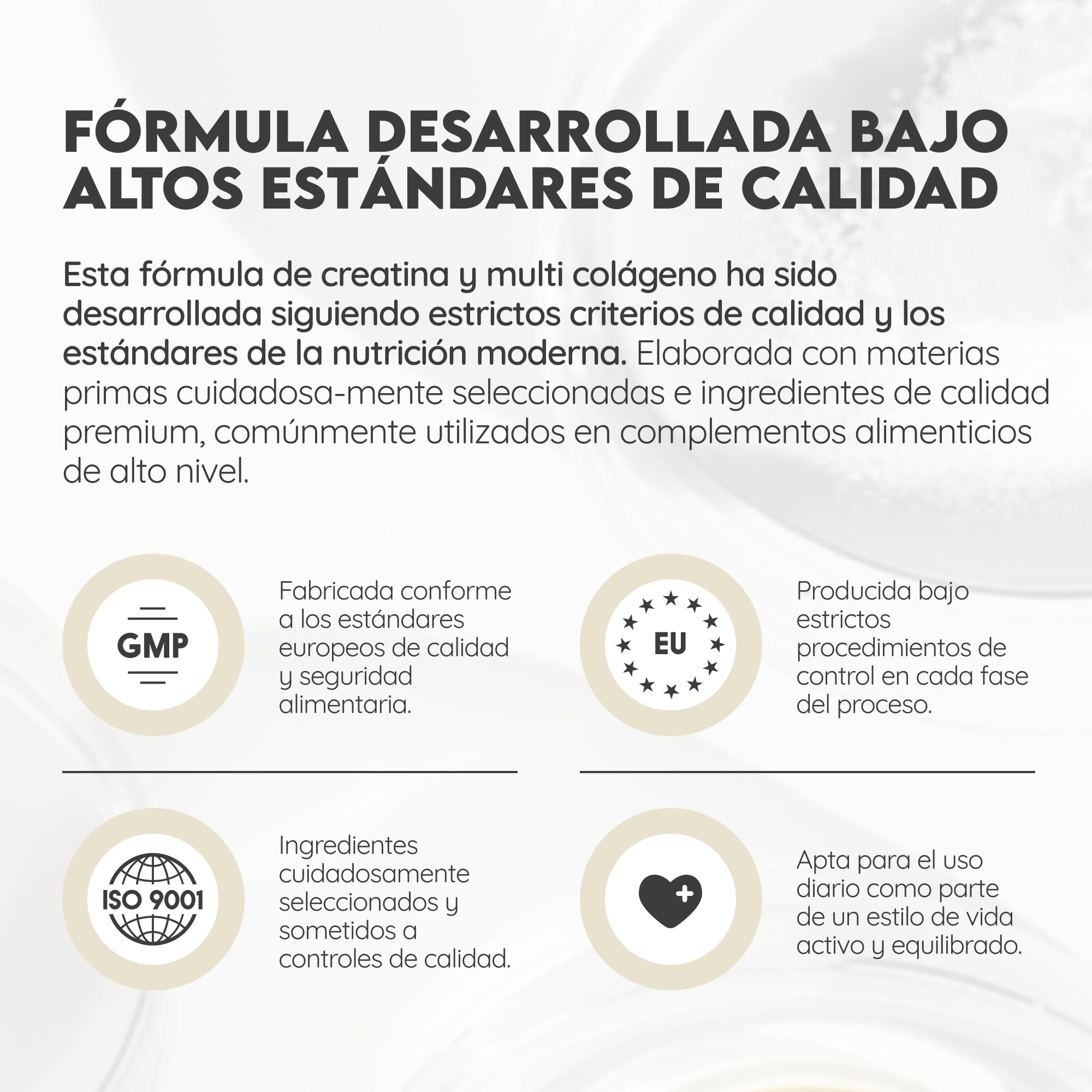 N2 Natural Nutrition. Creatina Monohidratada + Multi Colágeno Hidrolizado con Vitamina C en polvo (70 Dosis) 3000mg Creatina + Colágeno I,II,III,V y X–Sin Sabor–Soporte Muscular, Articulaciones, Piel