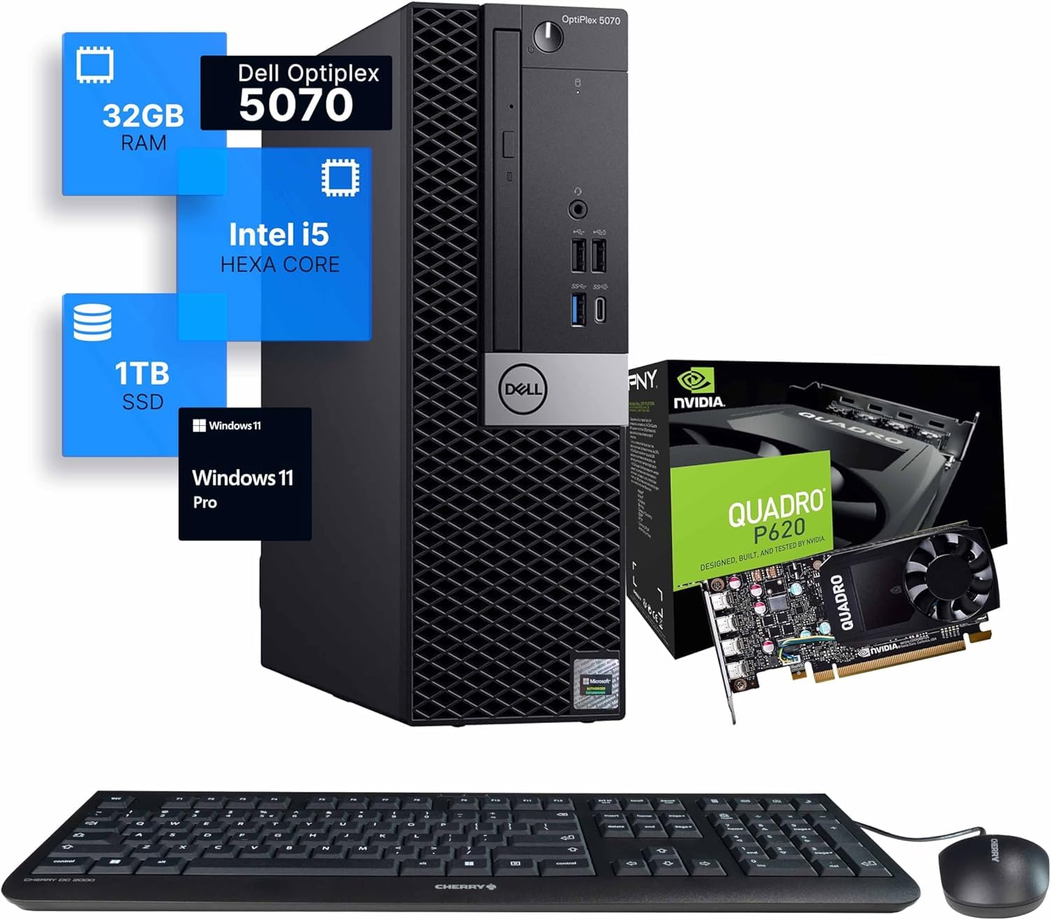 Amazon.com: Dell Workstation 5070 PC Computer, Intel i5-9500