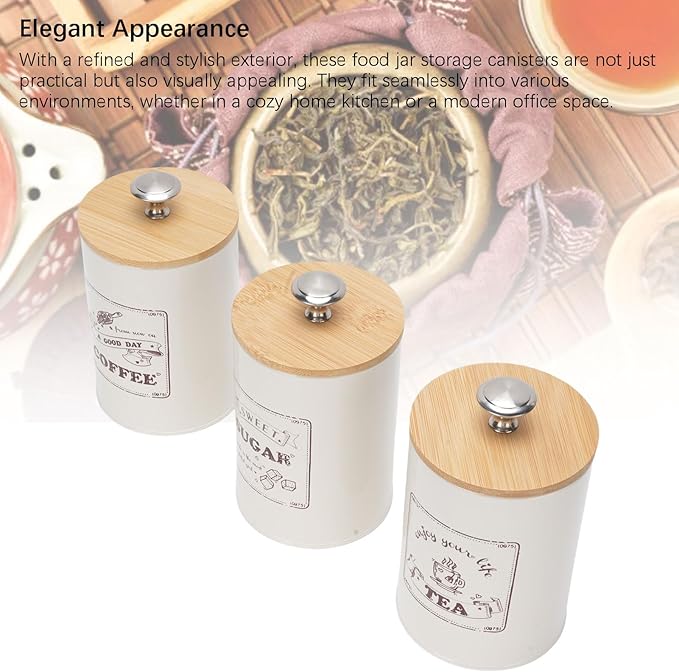 Set de 3 Latas Herméticas para Café y Azúcar, Capacidad 1 cm³ miniatura 5
