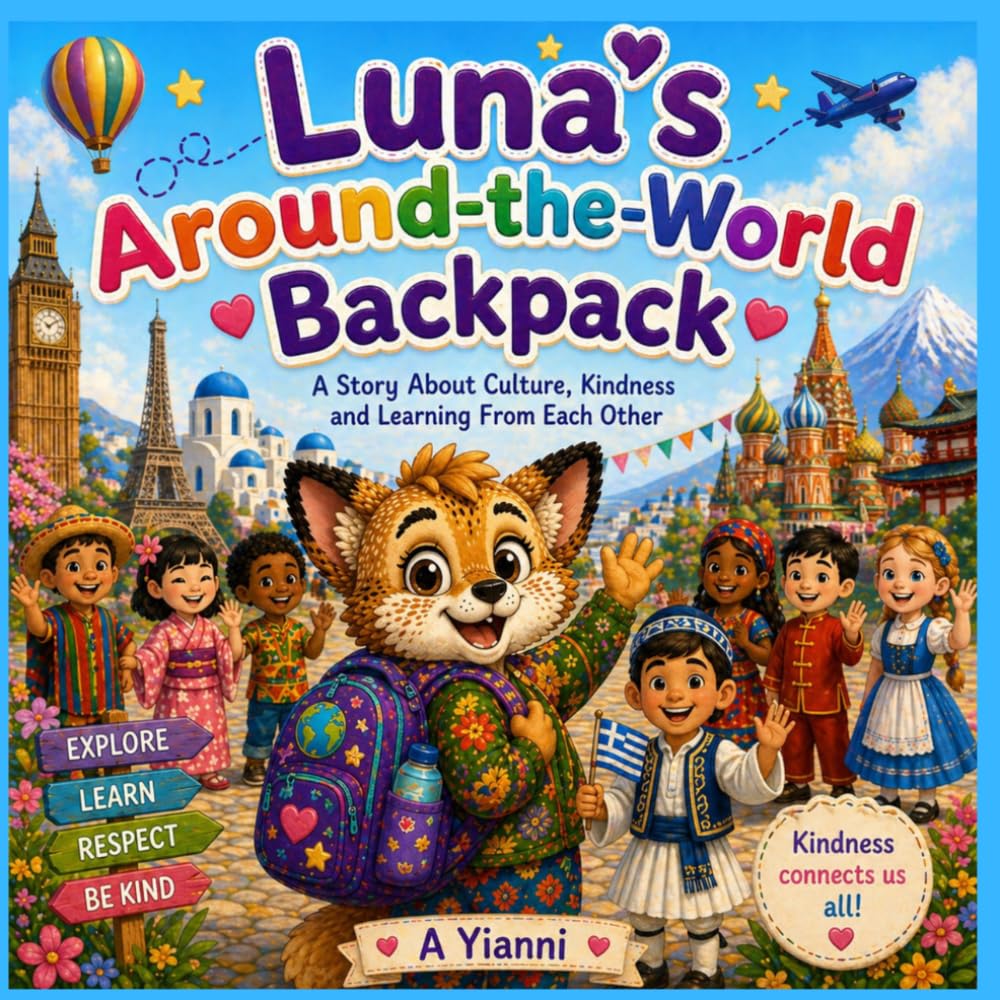Luna's Around the World Backpack: A Story About Different Cultures, Languages and Kindness (Luna's Little Lessons)
