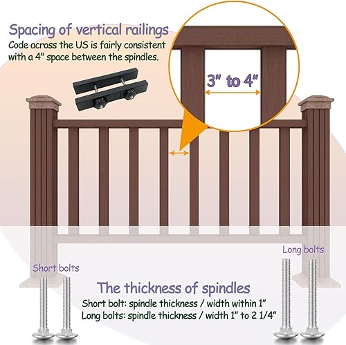 Miniatura 5 de Riel de gancho de cubierta adecuado para colgar cestas de flores, campanillas de viento, macetas, comederos de pájaros, luces, poste de servicio