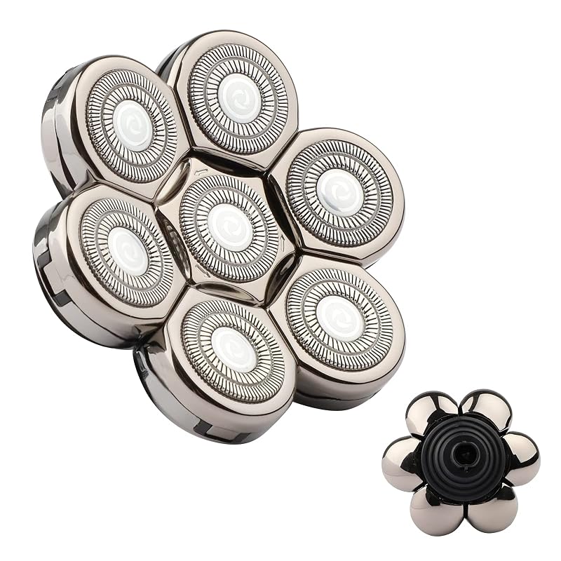 Cabeças de reposição para barbeador elétrico 7D com 7 lâminas Sjpzwcrl