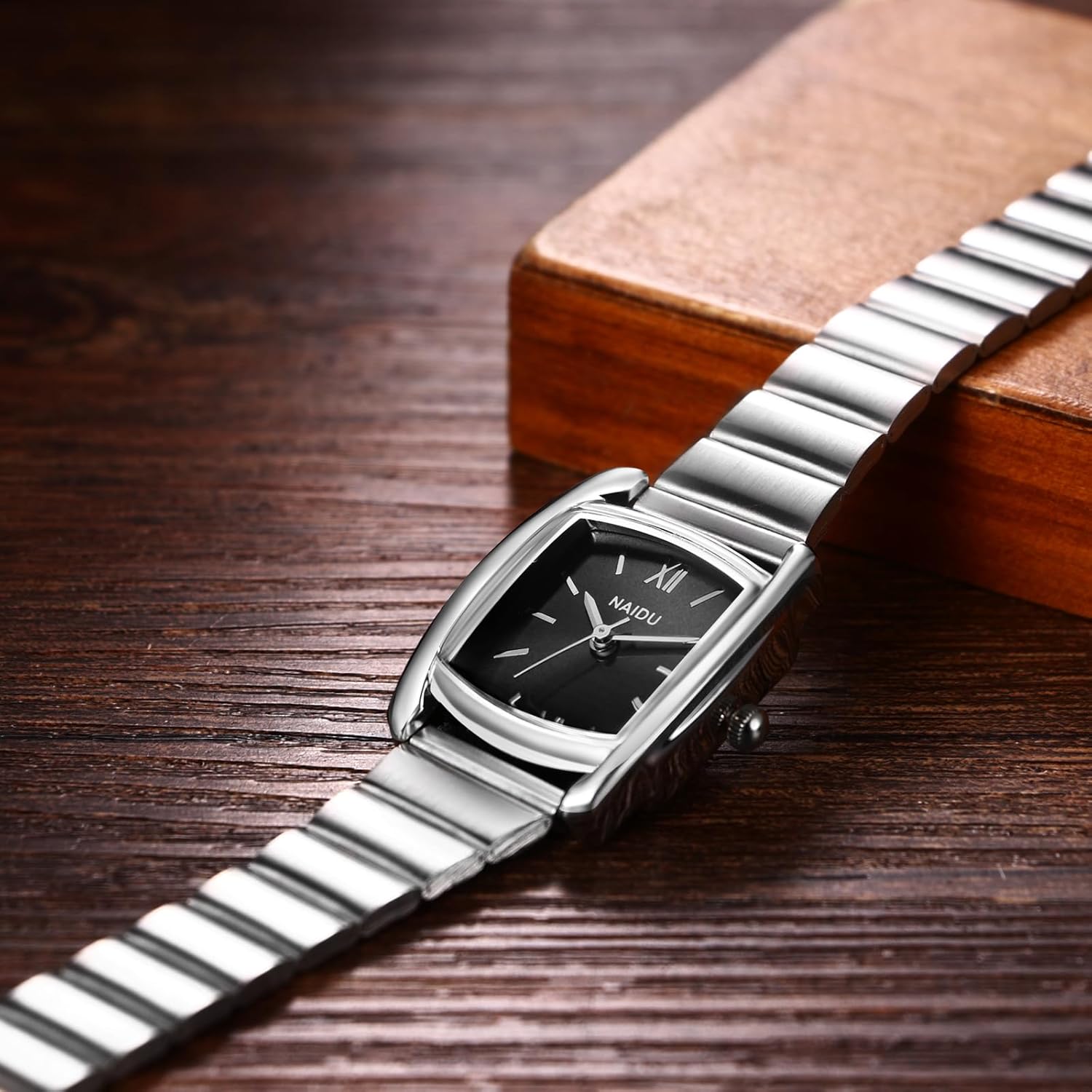 Avaner Women's Bracelet Square Watches: Ladies Gold Silver Stainless Steel Strap Analog Quartz Elegant Wrist Watches - Image 7