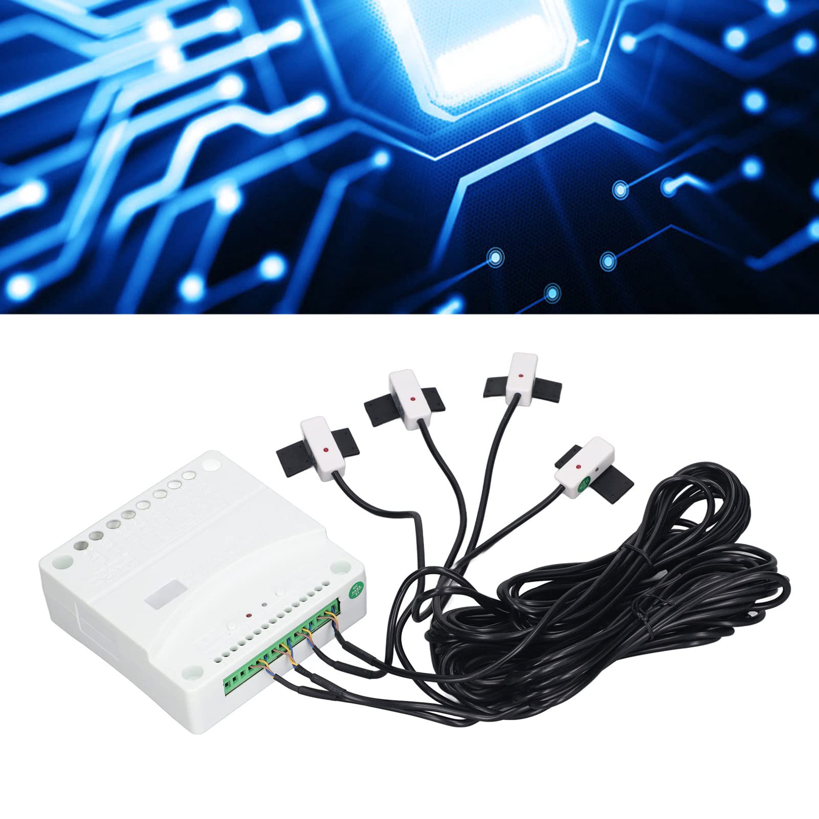 Controlador de Nivel de Líquido sin Contacto Controlador de Nivel de Agua Automático Controlador de Bomba de Líquido con 4 Sensores de Detección AC220V