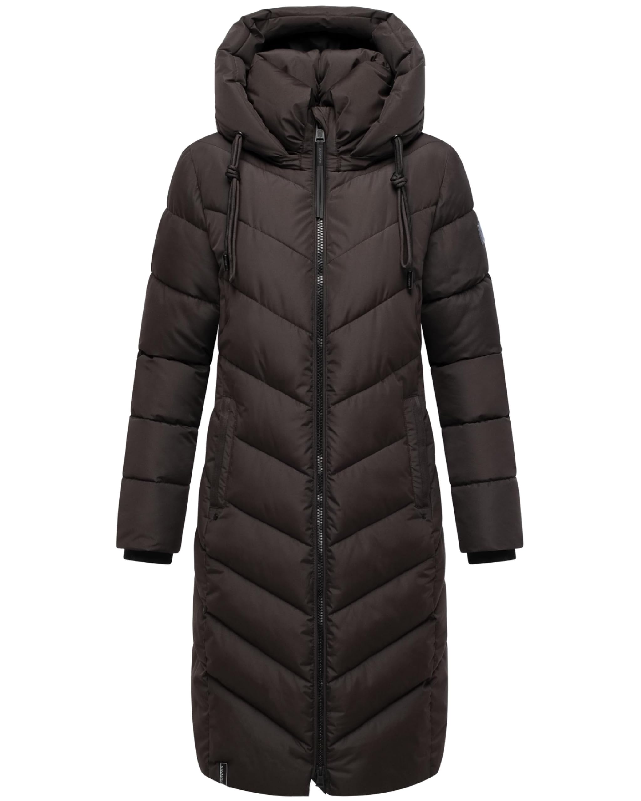 Navahoo Women's Choco Sahnekatzii Winter Coat Warm Long Quilted Coat With Removable Hood Xs - 6XL, M