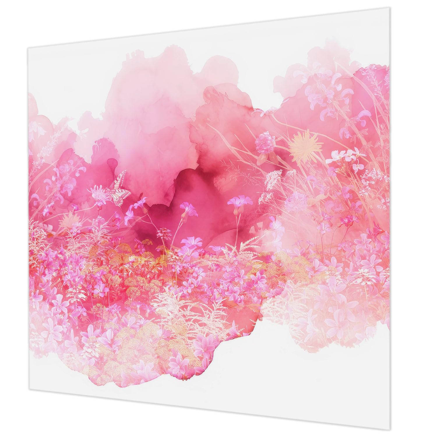 Papier peint intissé à impression de haute qualité motif floral Tulup