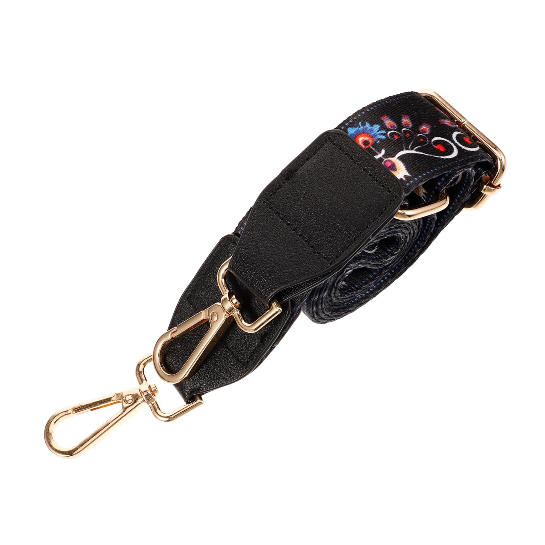 ibasenice tracolla per banjo cinghia chitarra banjo cinghia Accessori per strumenti musicali Cinghia per banjo nera cintura per chitarra popolare supporto da spalla per chitarra Metallo