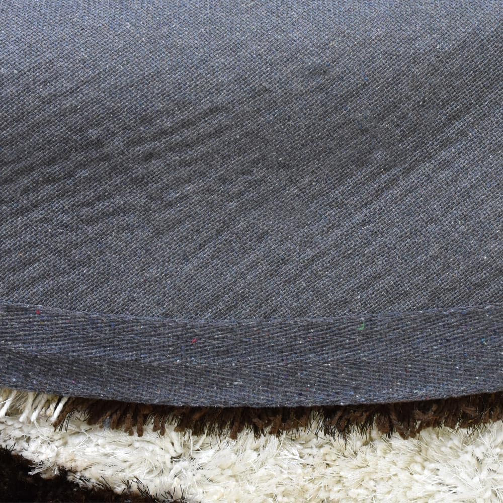 Rugsotic Carpets Hand Tufted SHAG Polyester ECO-Friendly Area Rugs - 10'x10', Round, Multicolor, Contemporary Modern Design, High Pile Thick Handmade Anti Skid Rugs for Living Room K00014