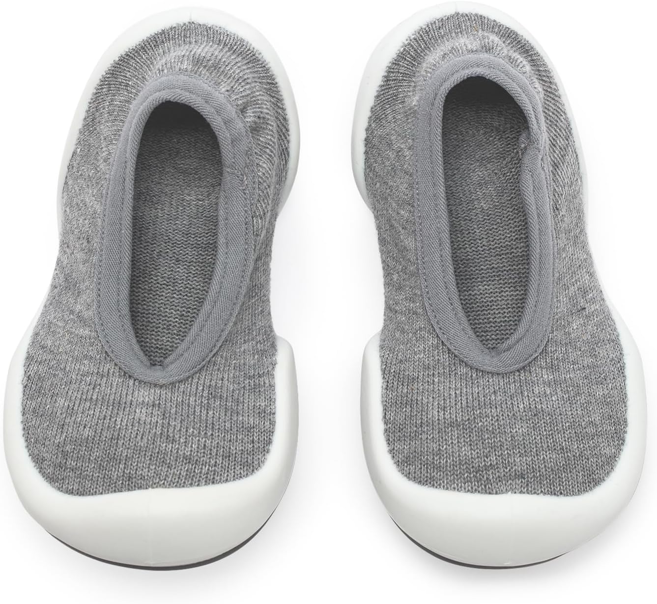Komuello Toddler Sock Shoes – Flat Style Non-Slip Baby Shoes for Boys and Girls – Breathable, Washable, Soft Cotton First Walker Shoes for Indoor & Outdoor Use