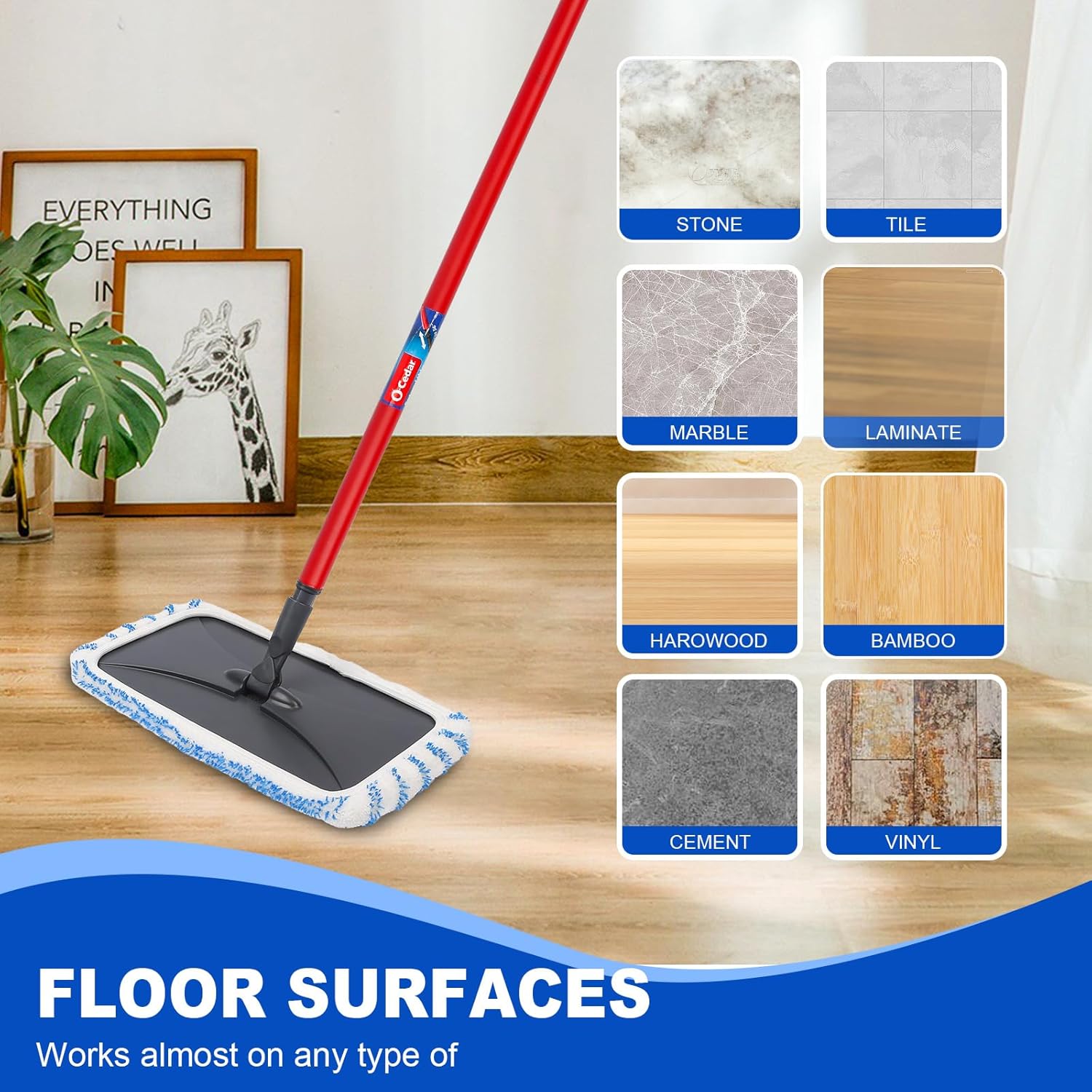 (2 Packs) Hardwood Floor'N More Microfiber Mop Replacement Pack : Health & Household