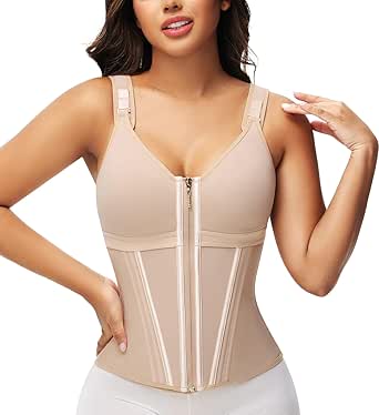 Rciityk White Women Waist Trainer Underbust Waist Cincher Corset Sport Girdle Hourglass Body Shaper Tummys Control Belly Spring Summer Savings Cleara - View #6