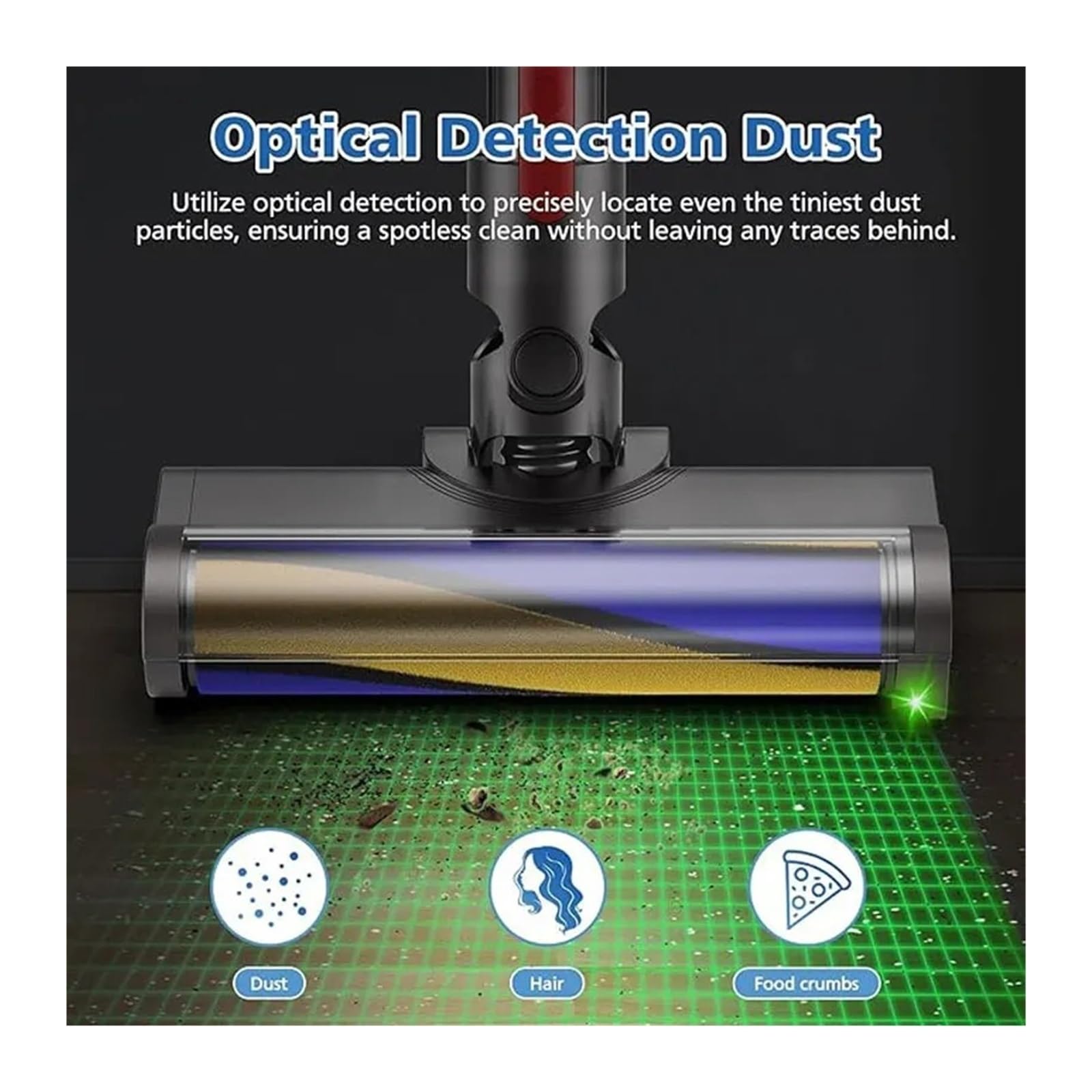 Cabezal De Cepillo De Rodillo Suave, Accesorios De Motorhead For Pisos De Madera Con Detección De Polvo, Compatible Con Limpiadores Inalámbricos Dyson, V7 V8 V10 V11 V15.