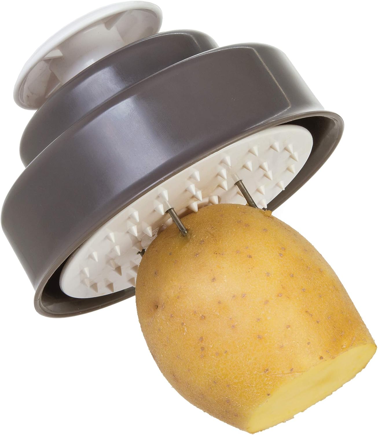 PL8 Professional Mandoline - Versatile Slicer with Adjustable Straight, Waffle, and Julienne Blades, Extra-Wide Stainless Steel Deck, Safety Hand Guard, Non-Skid Feet, and Space-Saving Design