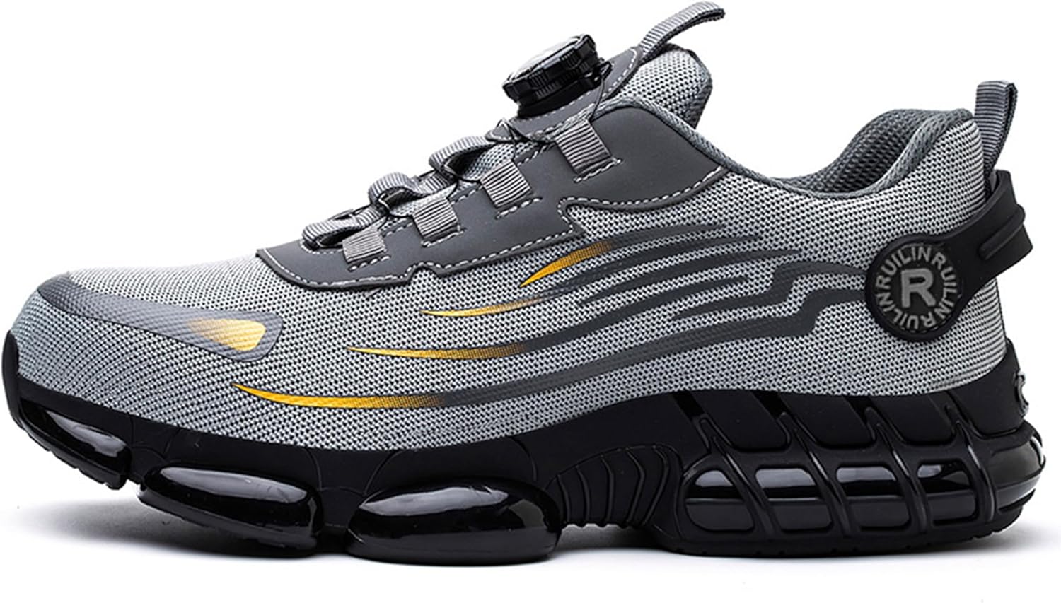 Steel Toe Shoes for Men Women Air Cushion Sneakers Lightweight Breathable Safety Work Shoes Industrial Construction Anti-puncture Safety Shoes Sneakers