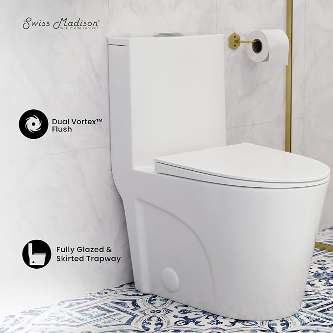 Sanitario Elongado One Piece St. Tropez Dual Flush 10" Rough-In miniatura 3